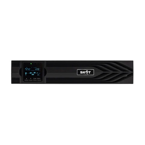 8778 SKAT-UPS 1000-RACK-ON-V P3 ИБП 1000ВА/1000 Вт, 2U, On-Line, синус, внешн. АКБ 24В, 12 В 5А, ~24 В 5А, USB, RS232, RS485, параллельный порт, слот для карт (SNMP, реле), EPO, ШхГхВ 440х329х87, масса 5.6 кг фото 6