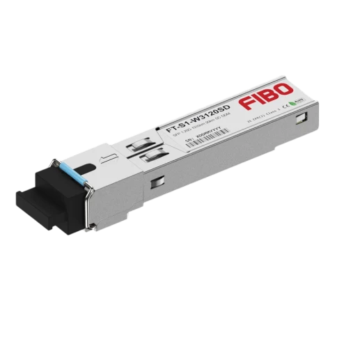 Трансивер/ FIBO FT-S1-W3120SD SFP модуль WDM, 1.25G, 20 км, TX 1310 нм, RX 1550 нм, SC, DDM фото 1