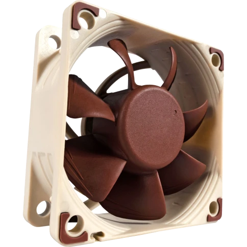 Кулер для корпуса/ Case Cooler Noctua NF-A6X25 5V PWM (60x60x25mm, 4-pin PWM, 29.2CFM, 19.3dBA, 3000RPM, Beige/Brown) фото 1