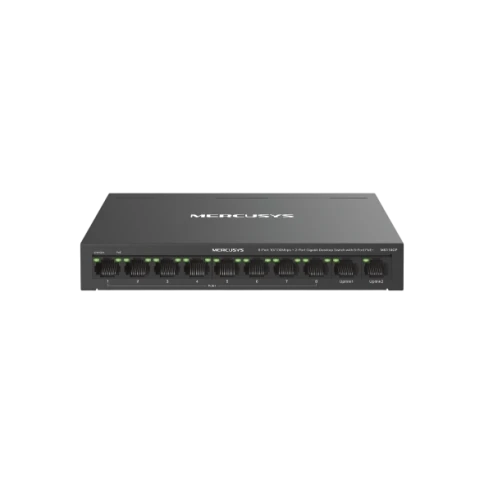 Коммутатор/ 8-Port 10/100Mbps + 2-Port Gigabit Desktop Switch with 8-Port PoE+ фото 1