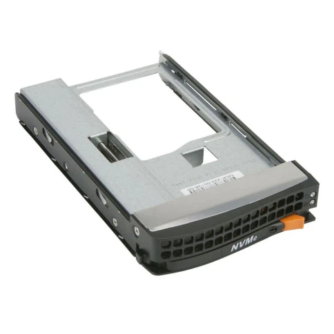 Комплектующие корпусов SuperMicro MCP-220-00138-0B Tool-less Black gen-5 3.5»-to-2.5» NVMe drive tray, Orange tab фото 1