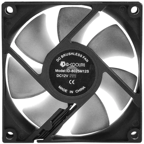 Вентилятор для корпуса ID-Cooling NO-8025-SD 80х80x25 черный 3-pin 21дБ Ret [NO-8025-SD] фото 4