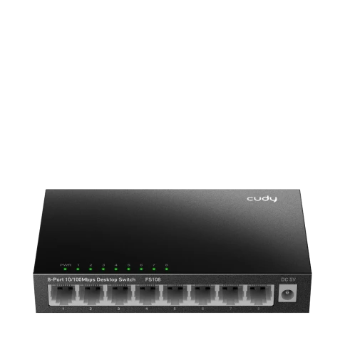 Коммутатор/ 8-Port 10/100 Mbps Desktop Switch, 8 10/100M RJ45 Ports, Loop Detection, Metal Case, Power Saving, Plug & Play фото 1