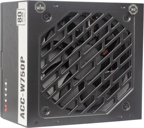 Блок питания Accord ATX 750W ACC-W750P 80 PLUS WHITE (20+4pin) 120mm fan 6xSATA RTL [ACC-W750P] фото 2