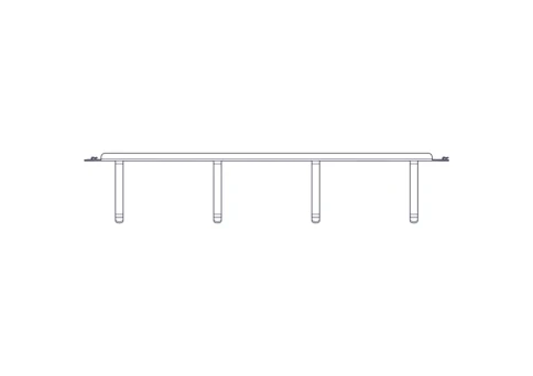 Horizontal Cable Organizer Uniprom Series, 2U, Steel Rings фото 10