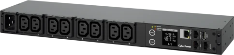 Блок распределения питания/ PDU CyberPower 20SWHVIEC8FNET(41005) NEW 1U, Switched 240V/16A, IEC320-C20 plug , 8 IEC outlets фото 1