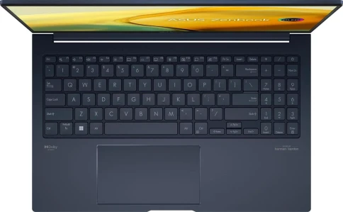 Ноутбук/ ASUS UM3504DA-MA432 15.6"(2880x1620 OLED)/AMD Ryzen 5 7535U(2.9Ghz)/16384Mb/512PCISSDGb/noDVD/Int:AMD Radeon/Cam/BT/WiFi/67WHr/war 1y/1.4kg/Ponder Blue/DOS + алюм корп; +чехол; +USB-RJ45 кабель фото 5