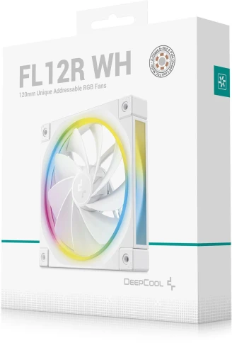 Вентилятор для корпуса Deepcool FL12R Wh Reverse ARGB 120х120x25 белый 4-pin 33.9дБ (R-FL12R-WHAPN1-G) Ret фото 6