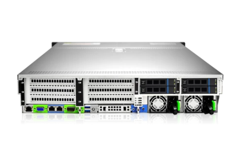 Серверная платформа/ Gooxi SR201-D12RE 2u 12 bay platform with expander backplane, based on AMD 7003 ; 2x 2.5" rear SAS/SATA; 2x 2.5" rear NVMe ; RAID 9460-8i 4G +BBU, 2xPCIe 4.0x16; 4xPCIe 4.0x8 ; RAIL kits; 2x1300W psu EU power cables фото 2