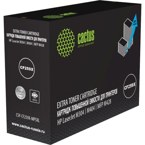 -/ Картридж лазерный Cactus CSP-CF259X-MPSXL CF259X черный (20000стр.) для HP LJ M304/M404/MFP M428 фото 1