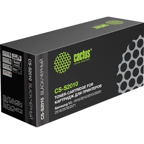 -/ Картридж лазерный Cactus CS-S2010 ML-2010D3 черный (3000стр.) для Samsung ML-1610/2010/2015/2020/251 фото 3