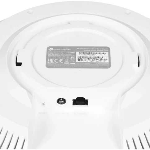 Точка доступа/ 11ah two-band ceiling access point, up to 1200 Mbit / s at 5GHz and up to574mbit / s at 2. 4GHz, 1 Gigabit port, support for Windows 802.3 at, MU-MIMO фото 4
