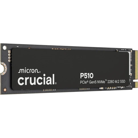 Твердотельный накопитель/ Crucial SSD P510, 2000GB, M.2(22x80mm), NVMe, PCIe 5.0 x4, TLC, R/W 10000/8700MB/s, IOPs н.д./н.д., TBW 1200, DWPD 0.5 (12 мес.) фото 2