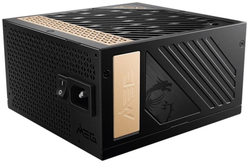 Блок питания ПК/ Power Supply MSI MEG Ai1300P PCIE5, 1300W 80+ Platinum (ATX, 3.1, PCIe 5.1, Full modular, 1x24(20+4)pin, 1xCPU 8(4+4)pin, 8xPCIe*2 8(6+2)pin, 1x12VHPWR, 16xSATA3, 4xMOLEX4pin, Active, 120x120mm, 160x150x86mm, APFC, black) фото 4
