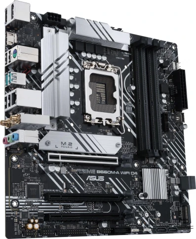 Материнская плата ASUS PRIME B660M-A WIFI D4 Soc-1700 Intel B660 4xDDR4 mATX AC`97 8ch(7.1) GbLAN RAID+HDMI+DP [PRIME B660M-A WIFI D4] фото 3