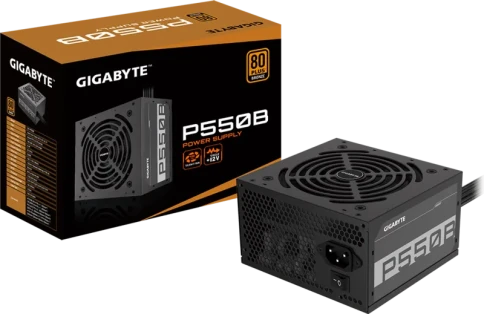Блоки питания/ Power Supply Gigabyte GP-P550B, 550W 80+ Bronze (ATX, 2.31, Non-modular, 1x24(20+4)pin, 1x4+4-pin CPU, 3xMolex, 2x6+2-pin PCIe, 6xSATA3, Active, 120x120mm, 150x140x86mm, APFC, black) фото 7
