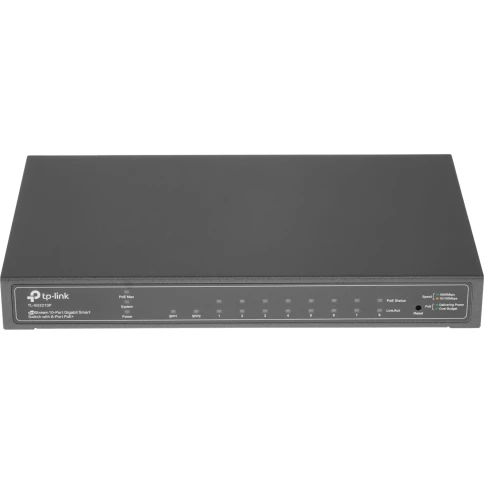 Коммутатор/ 8-port gigabit Smart PoE+ Switch with 2 SFP uplink ports,desktop mount, 8 802.3af/at compliant PoE+ ports, 2 SFP uplink ports, 58W PoE budget, L2 switch features фото 2