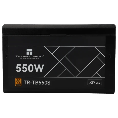 Блок питания 550W/ Power Supply Thermalright, 550W 80+ Bronze (ATX, 3.0, Non-modular, 1x24(20+4)pin 550mm, 1xCPU*2 8(4+4)pin 600+150mm, 1xPCIe 8(6+2)pin 450mm, 1xSATA*3+MOLEX4pin*1 400+150+150+150mm, 1xSATA*2+MOLEX4pin*2 400+150+150+150mm, Active, 120x120 фото 1