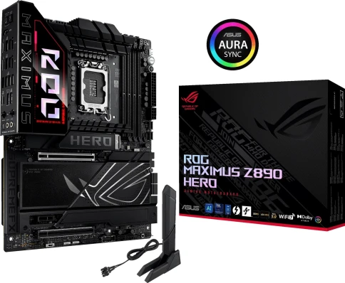 Материнская плата Asus ROG MAXIMUS Z890 HERO Soc-1851 Intel Z890 4xDDR5 ATX AC`97 8ch(7.1) 5Gigabit + 2.5Gigabit Ethernet RAID+HDMI фото 4