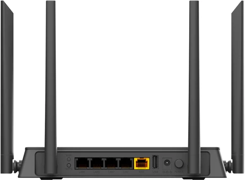 Маршрутизатор/ AC1200 Wi-Fi EasyMesh Router, 100Base-TX WAN, 4x100Base-TX LAN, 4x5dBi external antennas, USB port, 3G/LTE support фото 4