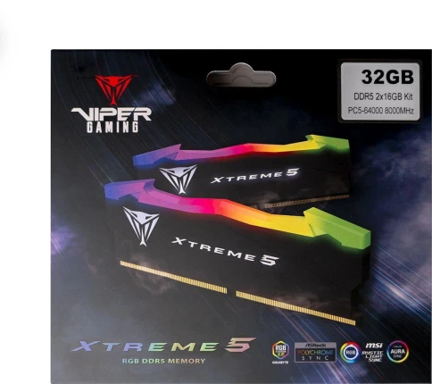 Оперативная память DDR5 2x16Gb 7600MHz Patriot PVXR532G76C36K Viper XTREME RGB RTL Gaming PC5-60800 CL36 DIMM 288-pin 1.45В с радиатором Ret [PVXR532G76C36K] фото 13