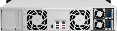 Сетевое хранилище без дисков/ SMB QNAP Network RAID drive, 12 3.5"/2.5" compartments, 2 2.5 GbE ports, HDMI port, rack design, 2 power supplies. Intel Celeron N5095 2.0 GHz (2.9 GHz), 8 GB DDR4. Guides are not included in the package. фото 7
