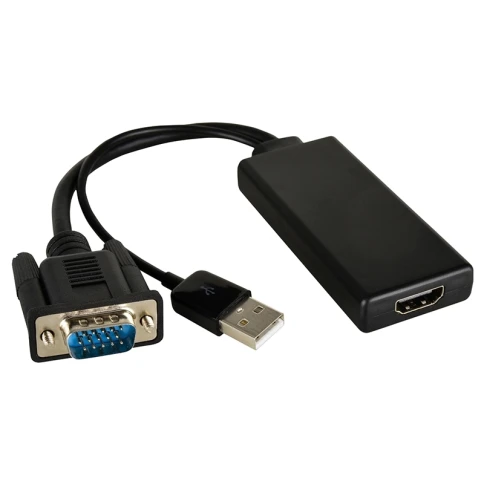 Переходник VGA вилка на HDMI розетка активный/ ADC-GM/HF [99-9698002] фото 1