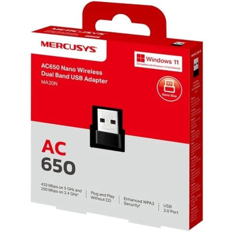 Адаптер Wi-Fi/ AC650 Nano Wi-Fi USB Adapter фото 3