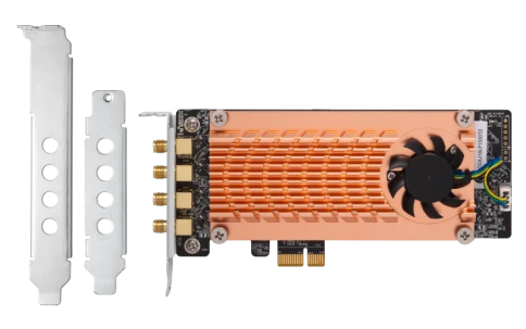 Сетевая карта Wi-Fi/ QNAP QWA-AC2600 Dual-band AC2600 wireless PCIe expansion card фото 3
