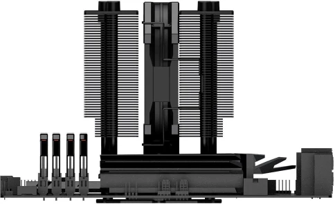 Кулер ID-Cooling SE-207-XT SLIM Soc-AM5/AM4/1151/1200/2066/1700 черный 4-pin 15-35dB Al+Cu 220W 760gr Ret [SE-207-XT SLIM] фото 7