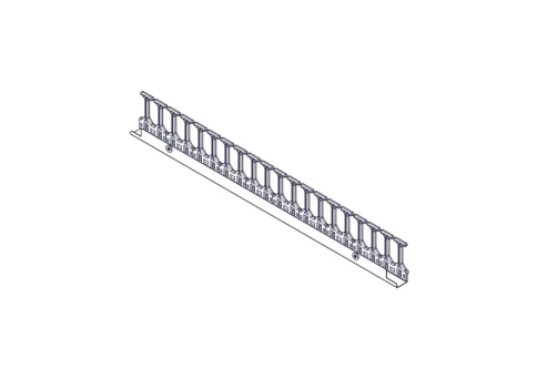 Vertical cable manager Systeme Electric, Excelente series, 42U, plastic fingers, single row, for mounting in a mounting channel фото 6