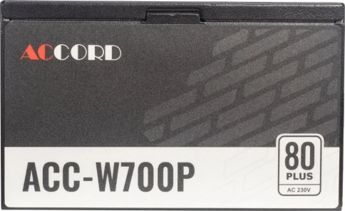 Блок питания Accord ATX 700W ACC-W700P 80 PLUS WHITE (20+4pin) 120mm fan 6xSATA RTL [ACC-W700P] фото 8