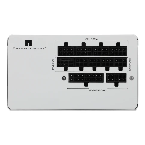 Блок питания 750W/ Power Supply Thermalright, 750W 80+ Gold (ATX, 3.1, PCIe 5.1, Non-modular, 1x24(20+4)pin, 1xCPU 8(4+4)pin, 2xPCIe*2 8(6+2)pin, 5xSATA3, 1x12+4pin (12VHPWR PCIe 5.1 12+4pin 600mm), 3xMOLEX4pin, Active, 120x120mm, 150x140x86mm, APFC, whit фото 3