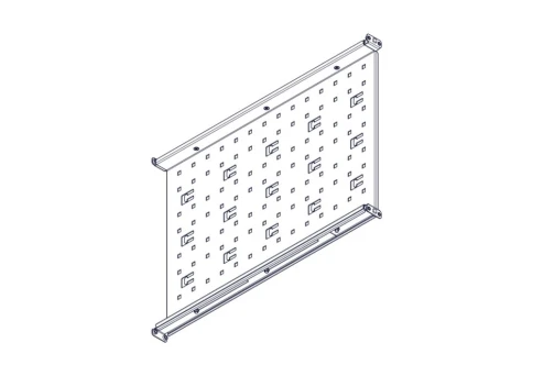 Fixed shelf Systeme Electric, Uniprom series, 1U, 650mm, 120kg фото 8