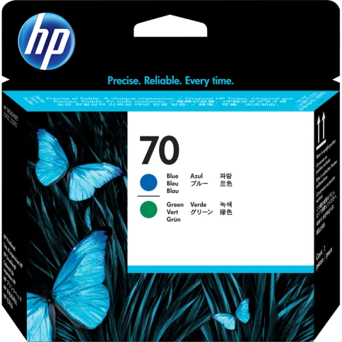 Печатающая головка/ HP 70 Blue and Green Printhead фото 2