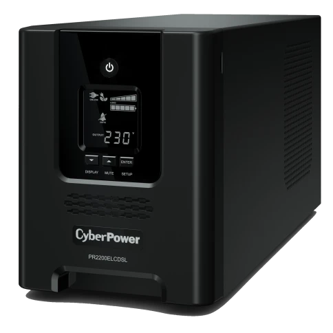 ИБП CyberPower PR2200ELCDSL, Line-Interactive, 2200VA/1980W, 8 IEC-320 С13, 1 IEC C19 розеток, USB&Serial, SNMPslot, LCD дисплей, Black, 0.5х0.6х0.3м., 28.4кг., замена для АРС SMC2000I, SMC2000I-RS и SMT2200I/ UPS Line-Interactive CyberPower PR2200ELC фото 2