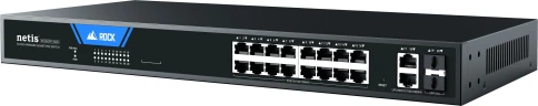 Коммутатор/ 16 портов PoE 1000 Мбит/с 2 порта 1000 Мбит/с 2порта SFP фото 2