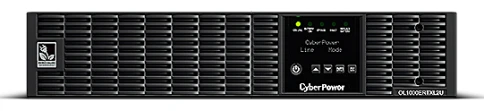 ИБП CyberPower OL1000ERTXL2U, Rackmount, Online, 1000VA/900W, 8 IEC-320 С13 розеток, USB&Serial, RJ11/RJ45, SNMPslot, LCD дисплей, Black, 0.5х0.6х0.2м., 21.7кг./ UPS Online CyberPower OL1000ERTXL2U 1000VA/900W USB/RS-232/Dry/EPO/SNMPslot/RJ11/45/ВБМ ( фото 1