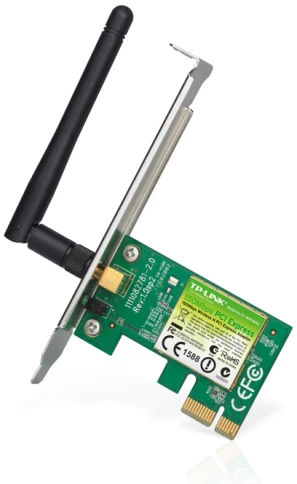 Адаптер Wi-Fi/ 150Mbps Wireless N PCI Express Adapter, Atheros, 1T1R, 2.4GHz, 802.11n/g/b, 1 detachable antenna фото 1