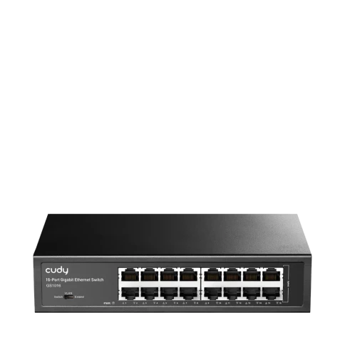 Коммутатор/ 16-Port Gigabit Switch, 16 Gigabit RJ45 Ports, IGMP Snooping, Loop Detection/Prevention, 802.1p/DSCP QoS, Switch/VLAN/Extend working mode DIP switch, Rack-mountable Steel Case, Power Saving, Plug & Play, Rack-Mount kits included фото 1