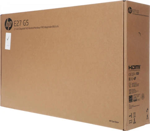 Монитор HP 27" E27 G5 черный IPS LED 16:9 HDMI матовая HAS Piv 300cd 178гр/178гр 1920x1080 75Hz DP FHD USB 6.96кг фото 11