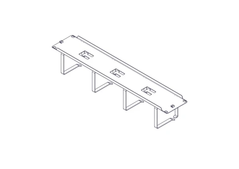 Horizontal Cable Organizer Uniprom Series, 2U, Steel Rings фото 6
