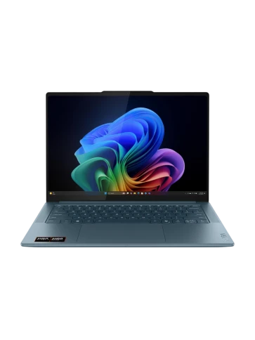 Ноутбук/ Lenovo Yoga Pro 7 14ASP10 14.5"(2944x1840 OLED)/AMD Ryzen AI 9 365(2Ghz)/32768Mb/1024PCISSDGb/noDVD/Int:AMD Radeon 880M/Cam/BT/WiFi/84WHr/war 1y/1.54kg/tidal teal/noOS + 100W, RU kbd фото 1