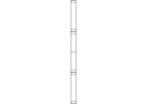 Systeme Electric vertical cable manager, Excelente series, plastic fingers, with cover, for 48U cabinets 750mm and 800mm wide фото 11