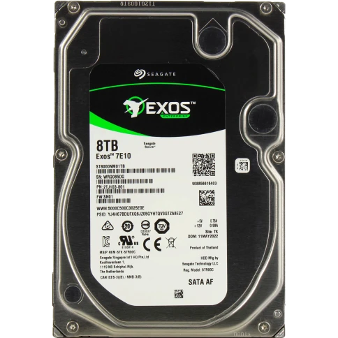 Жесткий диск/ RECERTIFIED HDD Seagate SATA 8Tb  Exos 7E10  7200 6Gb/s фото 1
