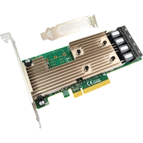 HBA адаптер Broadcom 9305-16i SGL PCIe 3.0 x8 LP, SAS/SATA 12G HBA, 16port (4*int SFF8643)/ LSI MegaRAID 9305-16i SGL PCIe 3.0 x8 LP, SAS/SATA 12G HBA, 16port (4*int SFF8643) фото 2