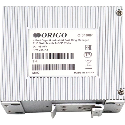 Коммутатор/ Managed L2 Industrial Fast Ring Switch 4x1000Base-T PoE, 2x1000Base-X SFP, PoE Budget 60W, Surge 4KV, -40 to 75°C фото 4