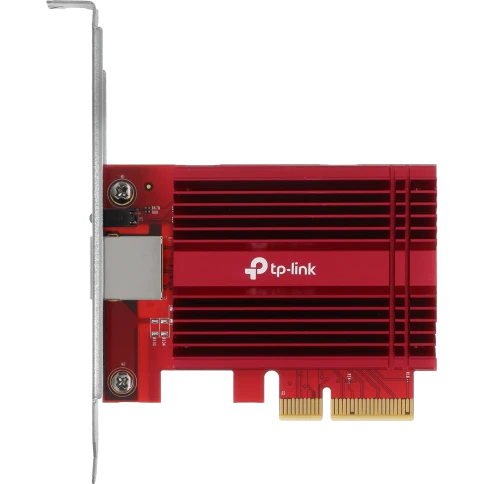 Сетевой адаптер/ 10 Gigabit PCI-E network adapter, 1 PCI Express 3.0 X4 interface, 1 100/1000/10000Mbps Ethernet port, come with Low-Profile and Full-Height Brackets фото 1