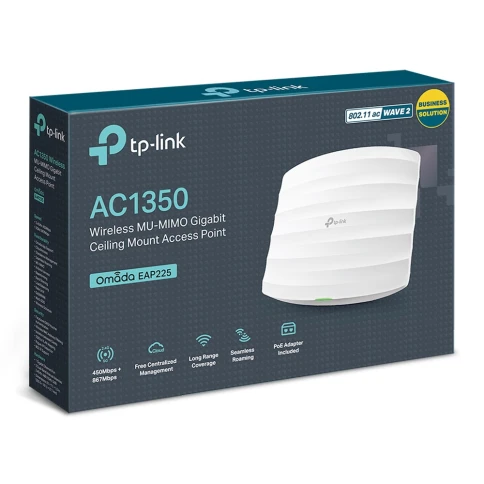 Точка доступа/ V4 AC1350 MU-MIMO Gb Ceiling Mount Access Point, 802.11a/b/g/n/ac wave 2, 802.3af Standard PoE and Passive PoE (Passive POE Adapter included), 1 10/100/1000Mbps hidden LAN port фото 5