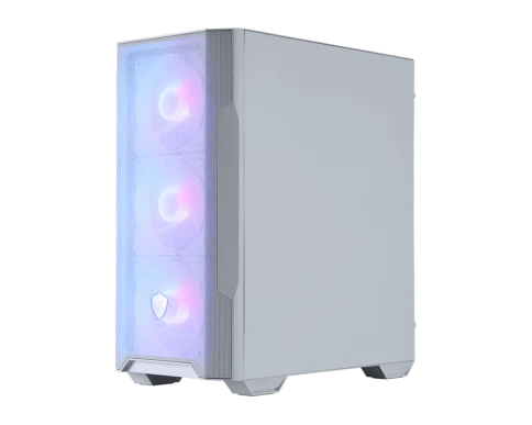 Корпус ПК без блока питания/ Case MSI MAG FORGE M100R, Mini-Tower, TG, 4x120mm ARGB, 2xUSB 2.0, 1xUSB 3.0, mATX, mITX White фото 1